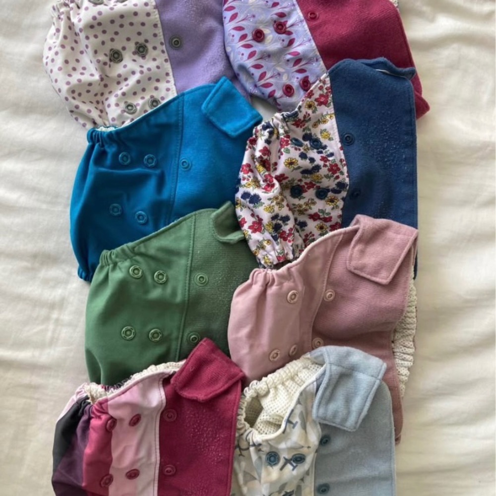 Grovia diaper covers with organic + cotton inserts